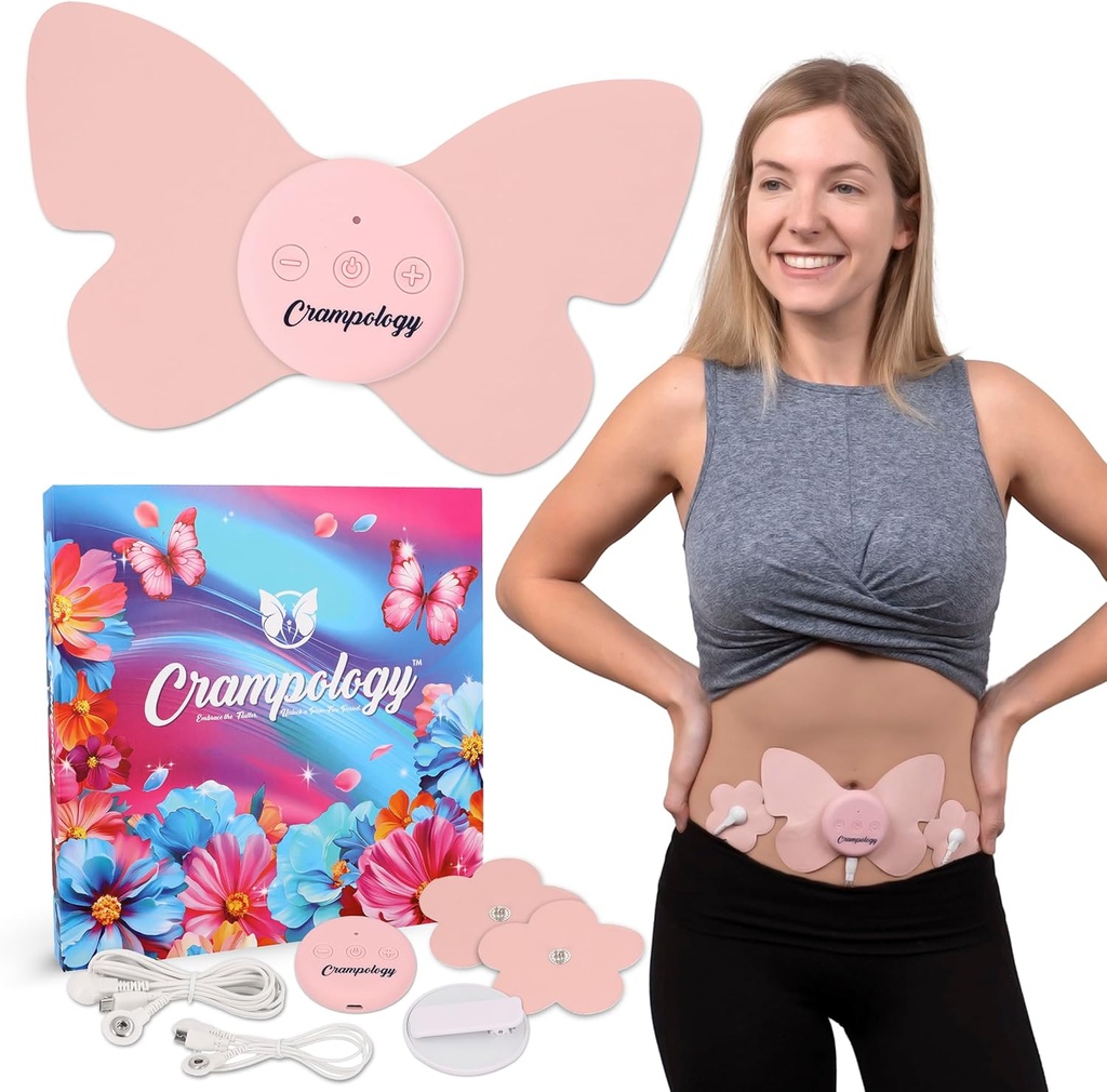 기복 분홍색 관통되는 Cramps 고통 구호 장치, 생리대를 위한 Cramp 마사지 기계 및 더 낮은 뒤 Ache는, Endometriosis 불편, PMS TENS 단위, 무선 또는 타전된, 자연적인 주기 지원을 감소시킵니다