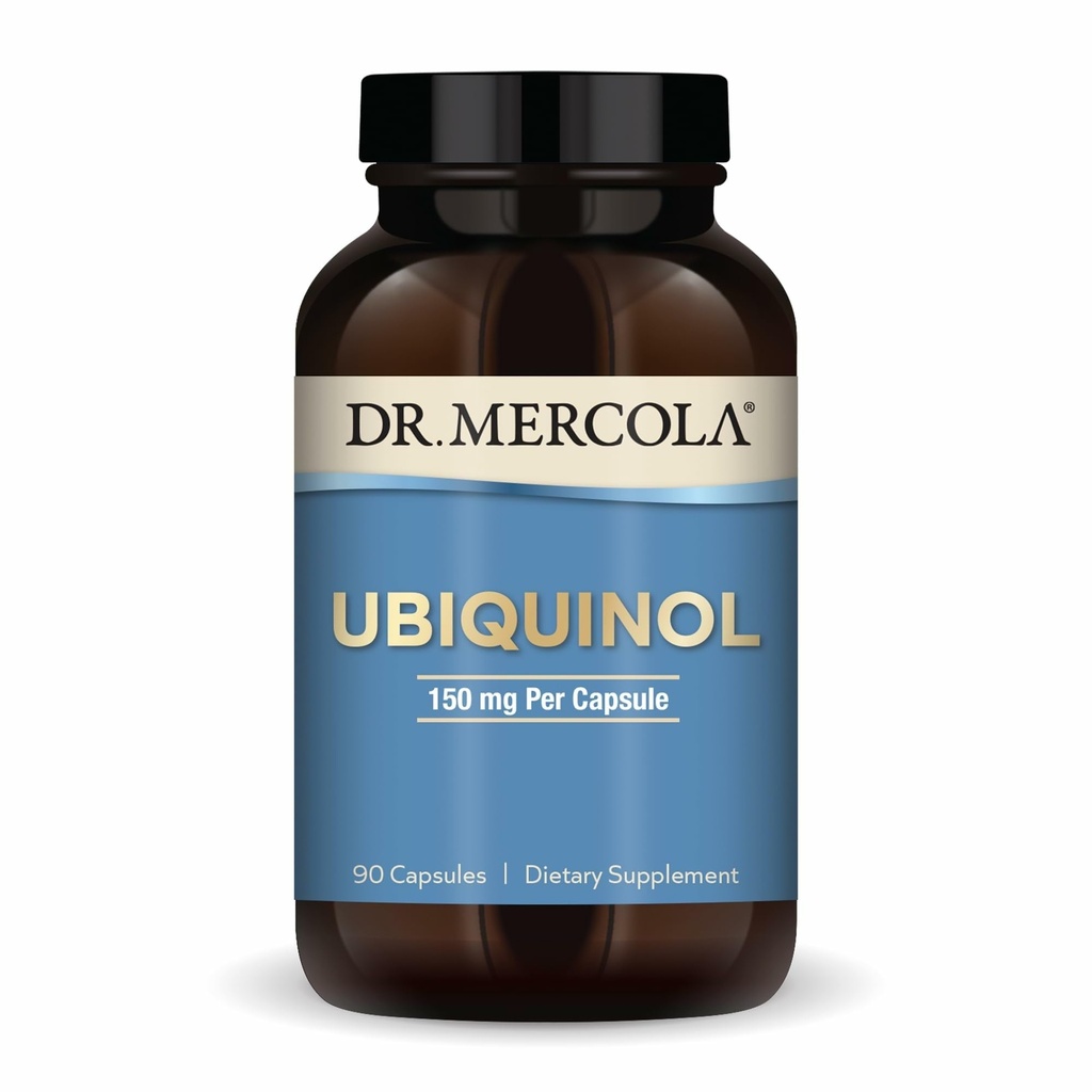 Mercola Ubiquinol 박사 - 150 mg Ubiquinol - 지원 에너지 생산 - 산화 방지제 보충교재 - 비 GMO, 글루텐 자유로운 & Soy 자유로운 - 90의 캡슐 (90의 서빙)
