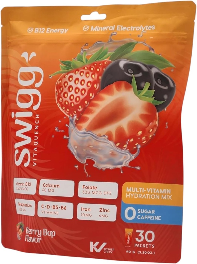 전해질 분말 소포 매일 다 비타민 물 Hydration 소포 분말 설탕 없음 2500 mcg B12, C + D + B6, Folate의 철 아연 + 더 많은 것