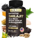 Men & Women Sea Moss, Black Seed Oil, Ashwagandha, Rhodiola & Burdock, Ginseng Cordyceps & Biloba, Nettle & Turmeric (필러 없음) (60 모자)