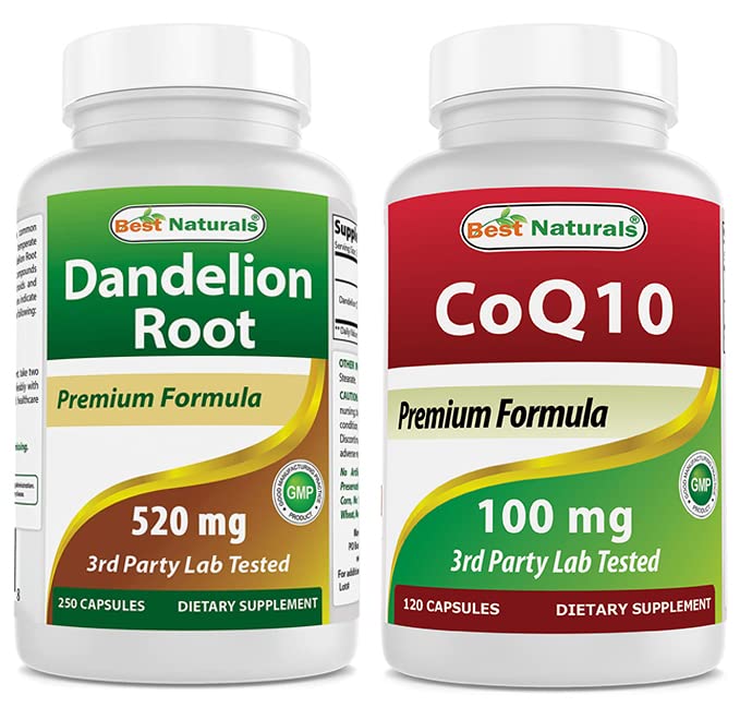 제일 자연적인 Dandelion 뿌리 520 mg & 이산화탄소 100 mg