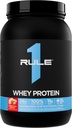 규칙 1 Whey Protein - 24g 자연적인 Occurring EAAs 및 운동 회복 또는 언제든지 사용 (2 파운드 *, 딸기 바나나)에 대한 BCAA를 가진 All-Whey 소스에서 단식 단백질