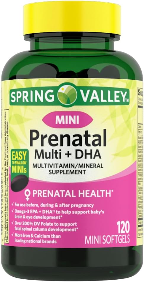 IKJ 소형 Prenatal 다 + DHA 완전한 Multivitamin/Multimineral 보충교재 소형 Softgels, 120 조사