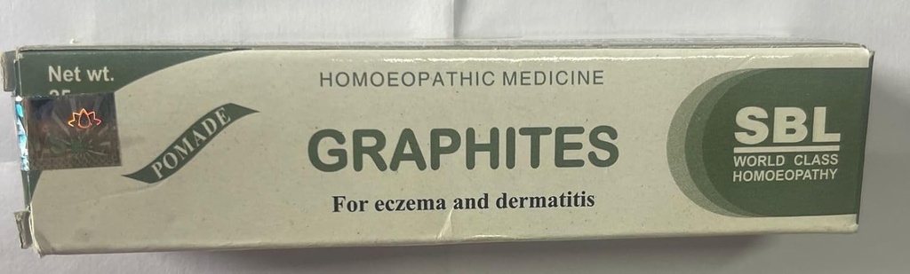 SBL Homeopathic Graphites 연고 (25g), Eczema (젖과 건조), 피부염,