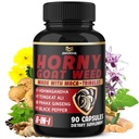 BMVINVOL Horny Goat Weed 캡슐 Maca, Ginseng, Tribulus Terrestris, Ashwagandha, Black Pepper - 90 3 개월 공급