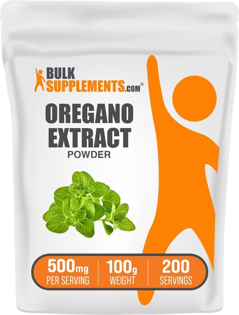 BulkSupplements.com Oregano 추출물 분말 - Oregano 허브에서 초본 추출물 보충 - Gluten 무료, 봉사 당 500mg, 100g (3.5 oz) (팩 1)