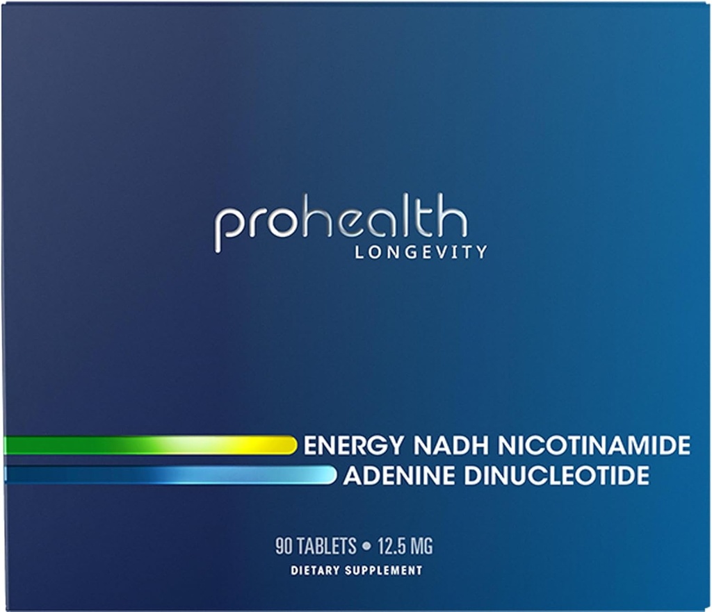 에너지 NADH - 부스트 NAD (12.5 mg, 90 정제) 부스트 에너지, 정신적 명확성, 비만 및 농도 | 향상된 흡수를 위한 독특한 셀루로스 매트릭스 코팅 | 글루텐 프리 | 유제품 프리
