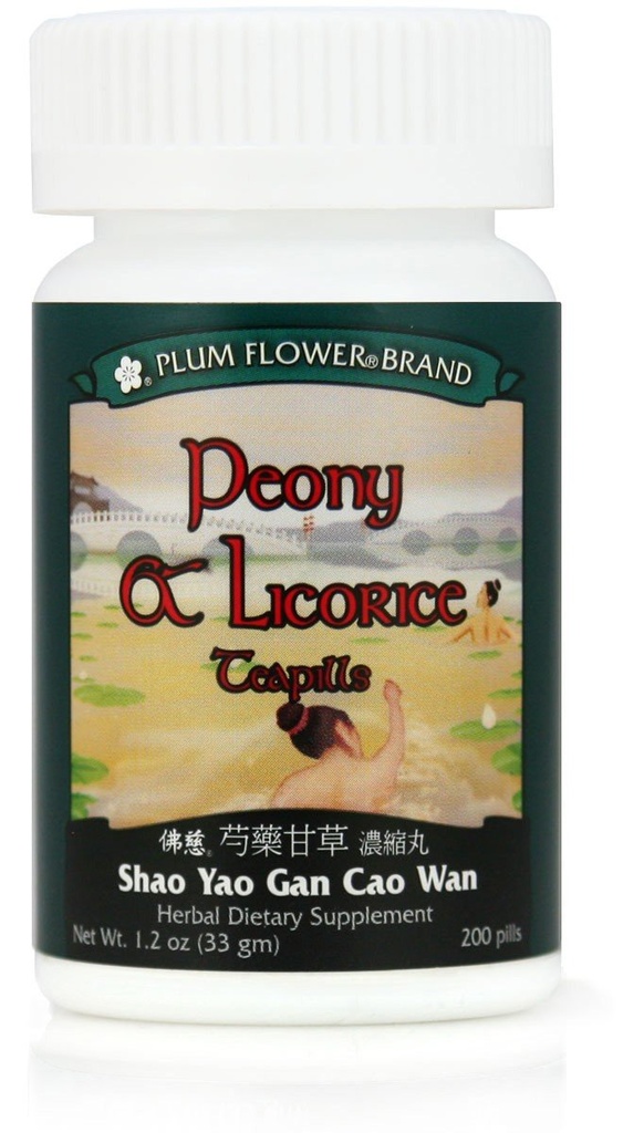 Peony & Licorice 티필 (Shao Yao Gan Cao Wan), 200 ct, 매화 꽃