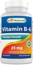 최고의 자연 비타민 B-6 25 Mg 정제, 250 카운트