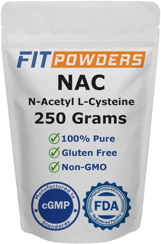 NAC 분말 N-Acetyl L-Cysteine 분말 Scoop 포함 (250 그램)