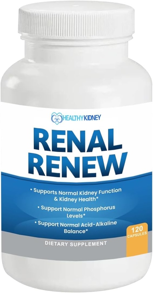 Renal Renew: 고급 Kidney Cleanse Detox & 수리 Kidney 지원 보충교재. Breakthrough 똑똑한 Kidney 보충은 신장 건강 120 모자를 젊게 합니다
