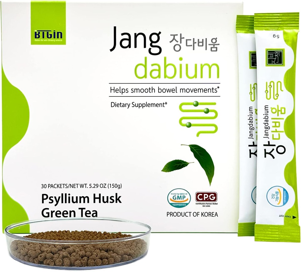 Psyllium Husk Fiber Fish Collagen All-in-One Supplement for Digestive Health, Colon Cleanse to Support Constipation Relief, 더 나은 소화, 장들보름 30 패킷