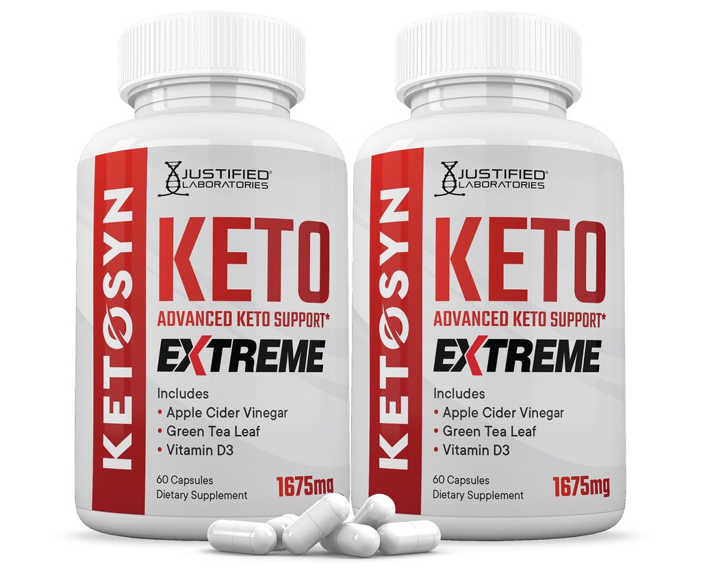 (2 팩) Ketosyn Keto ACV 극단적인 알약 1675 MG Keto 지원 혼합 캡슐 대안 Keto ACV Apple Cider Vinegar 엑스트라 버진 올리브 오일 분말 녹차 잎 120 캡슐과 공식화