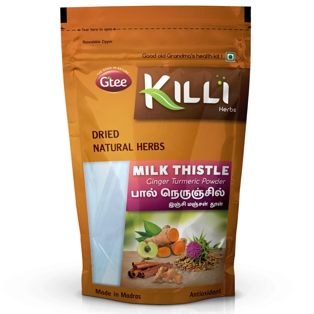KILLI 우유 이틀 그리는 사람 심황 계피 Amla 분말, 100g