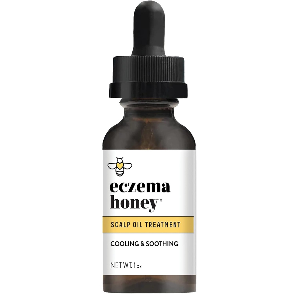 ECZEMA HONEY Soothing Scalp Oil - Natural Honey Hair Oil & Scalp Care - 매일 Itchy Scalp Relief Serum - 건조한 Scalp 치료는 Psoriasis, Seborrheic Dermatitis, Dandruff & More (1 Oz)와 함께 도움이됩니다.