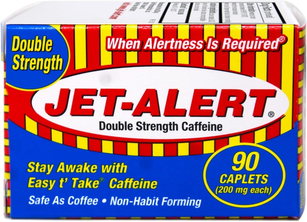 제트기 경고 두 배 힘 Alertness 아이 모자, 200mg-90 Ct 가치 팩 (12)