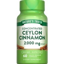 Nature's Truth Ceylon Cinnamon Pill 캡슐 | 2000mg | Non-GMO & 글루텐 무료 보충