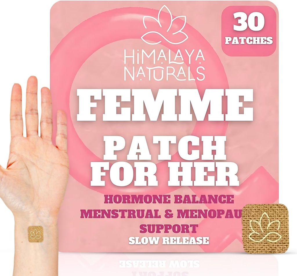 Femme 초본 패치 – 30 일 공급 – Non-Latex, Vegan-Friendly, 사용하기 쉬운
