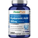 NusaPure Hyaluronic 산 300mg 250 Veggie 캡슐 (비 GMO, 채식주의자)