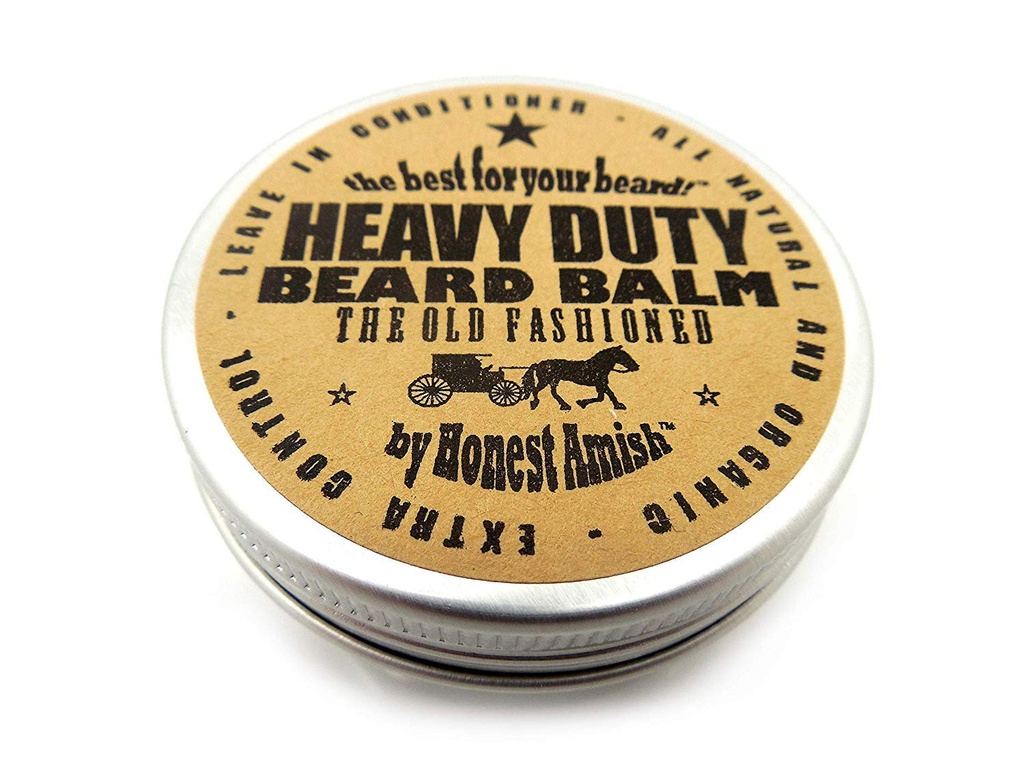 Honest Amish - 헤비 듀티 Beard Balm - 2 Ounce - 베어 컨디셔너