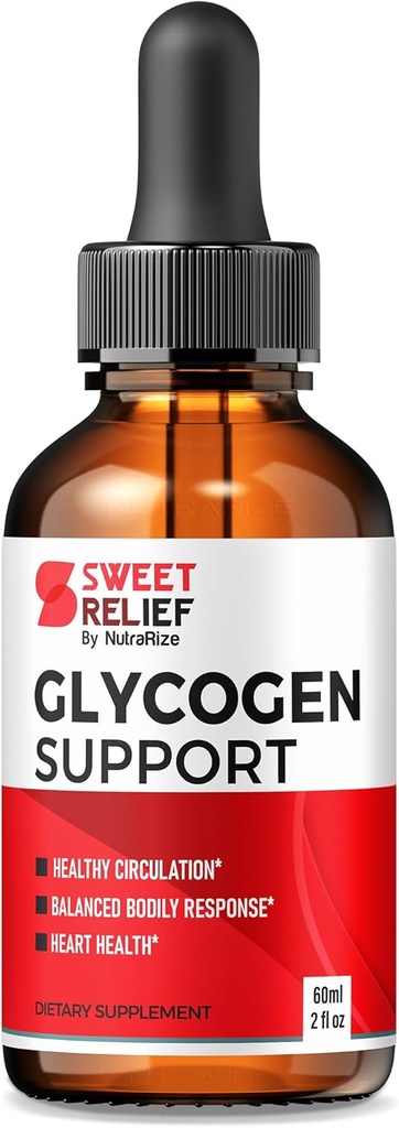 NutraRize Sweet Relief Glycogen & Joint Support Drops, Sweet Relief Detox Support Cleanse Renew, Sweet Relief Hair Prostate 및 Body Health for Fungus Advanced Support Formula (30 서빙)