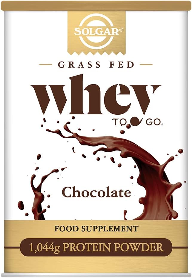 Solgar Whey To Go Protein Powder, Chocolate, 42 oz - Isolate 및 Concentrate - 부드러운 맛을위한 쉽게 혼합 - 글루텐 - 무료 - 20g Protein per Serving