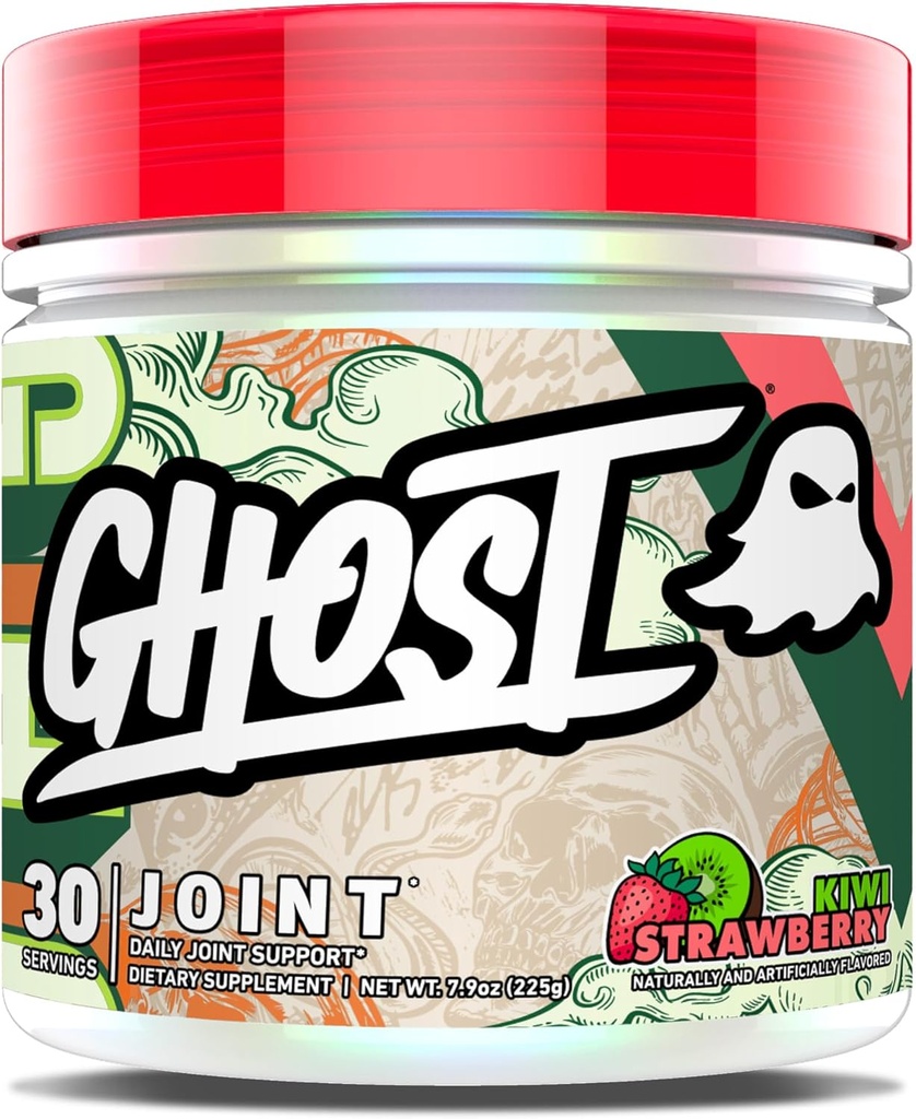 GHOST 합동 보충교재, Kiwi 딸기 (30 봉사) - 남자 & 여자를 위한 매일 합동 정비 보충교재 - 글루코사민 HCL, Chondroitin 황산염 & 쿠르쿠민 - 연골, 뼈 & 합동 지원