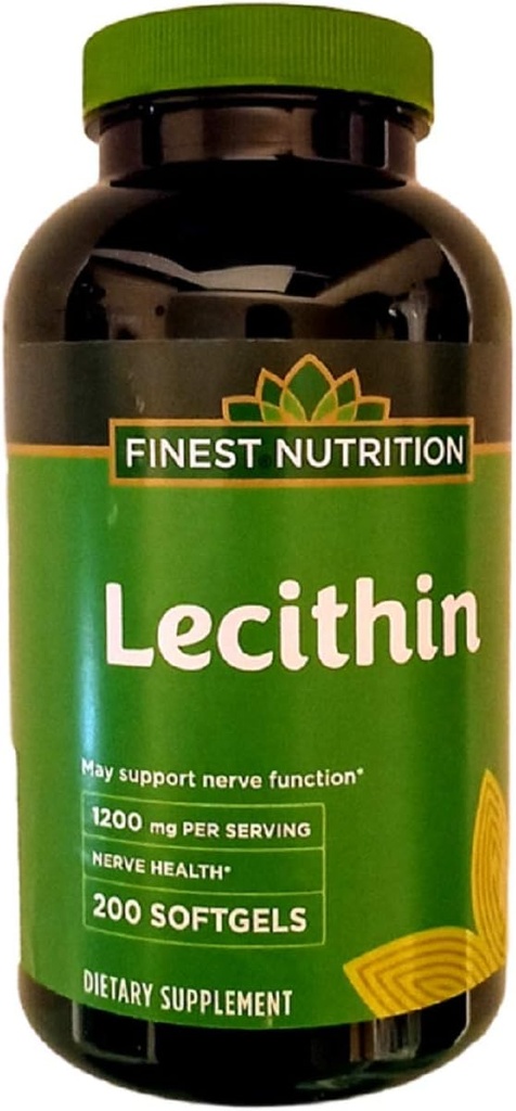 가장 정밀한 영양 Lecithin 1200mg Softgels 200 ea