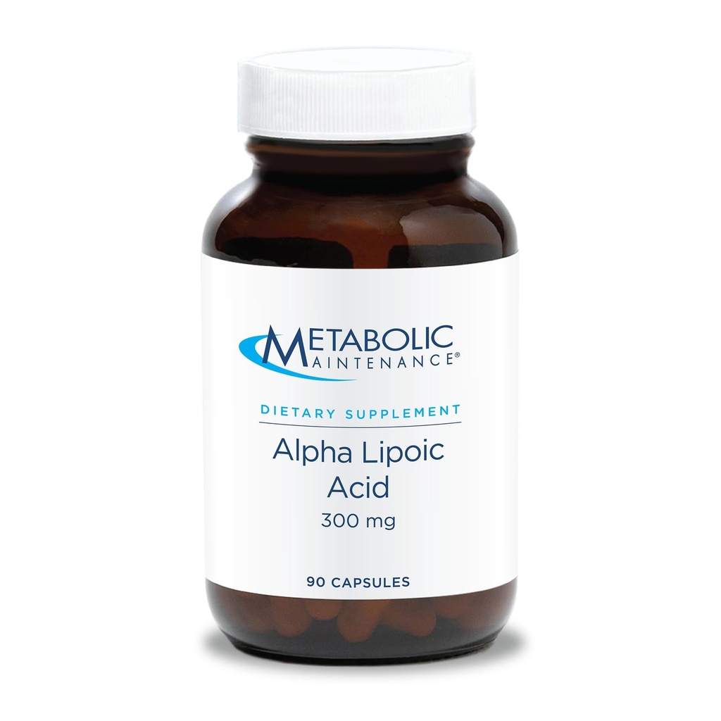 대사 유지 알파 Lipoic 산 - 300mg ALA 보충 - Nerve + Liver 건강 (90 캡슐)를 위한 산화 방지제 지원