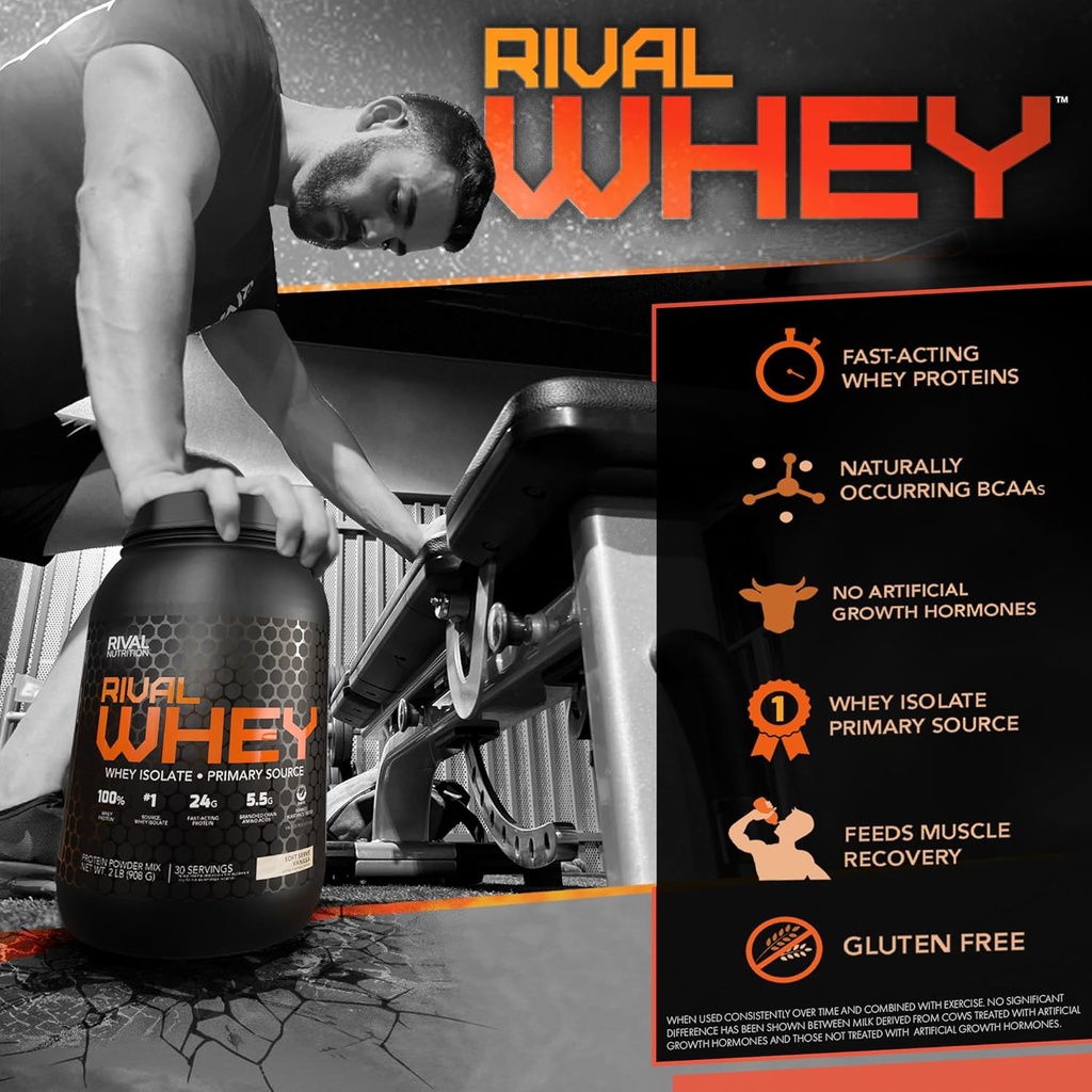 Rival 영양 Rival Whey - 과일 곡물, 5lbs