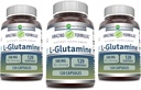 놀라운 수식 L 글루타민 500 mg 캡슐 | 아미노산 보충 | Non-GMO | 글루텐 무료 | 미국에서 제작 (3 팩, 120 개)