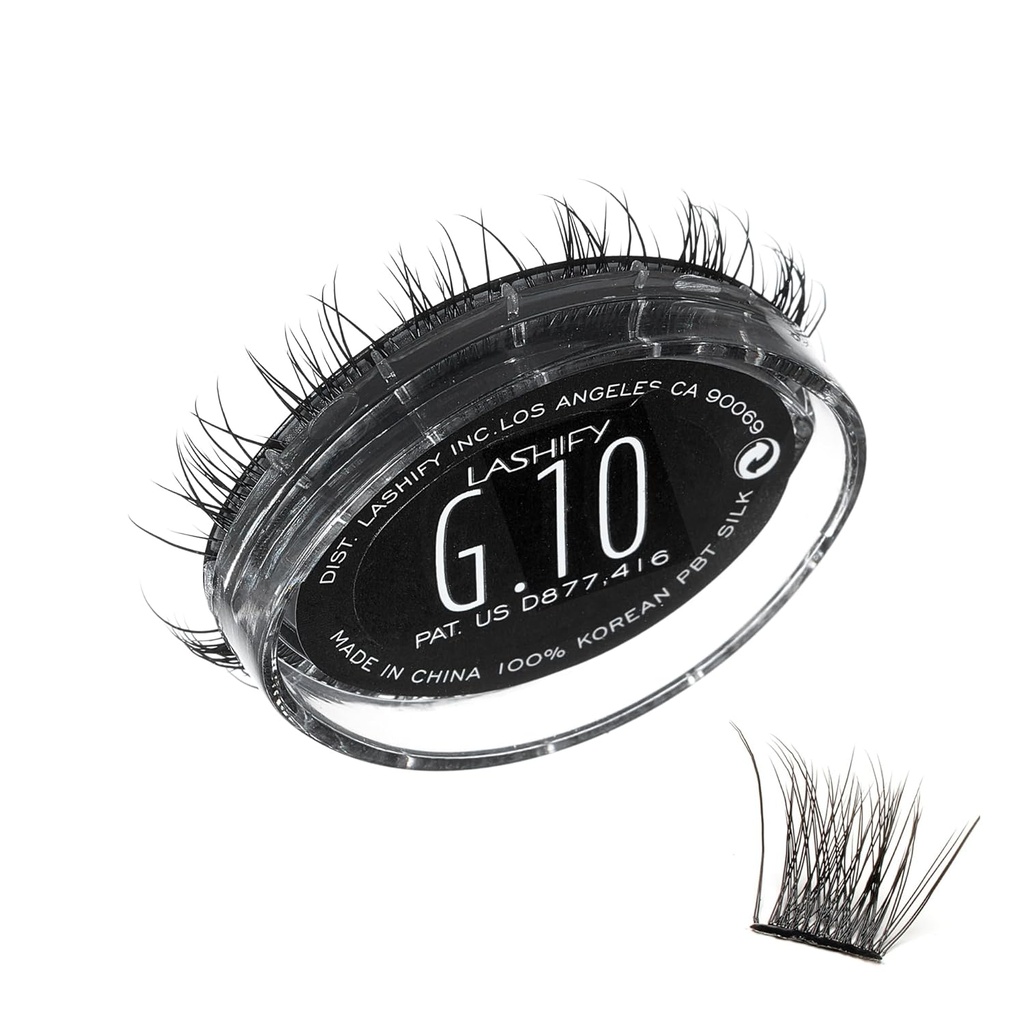 Lashify Gemini 10mm Gossamer Lashes 에 검정, 쉬운 DIY False Lashes 용 Voluminous, Wispy 과 Playful Look
