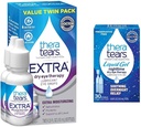 TheraTears 여분 건조한 눈 치료는 건조한 눈, 0.5 fl oz 병, 2개의 조사 (1의 포장)를 위한 눈 강하를 기름을 바르는 액체 젤 야간 시계를 기름을 바르고, 단 하나 사용 작은 유리병, 30 조사