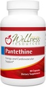 웰빙 자원 Pantethine - 활성 비타민 B5. 채식 (300mg, 90 캡슐)