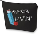 G2TUP Asthma Inhalator 선물 Asthma Inhaler 약 부대 Wheezy Livin' Inhaler 주머니 (장 Livin)
