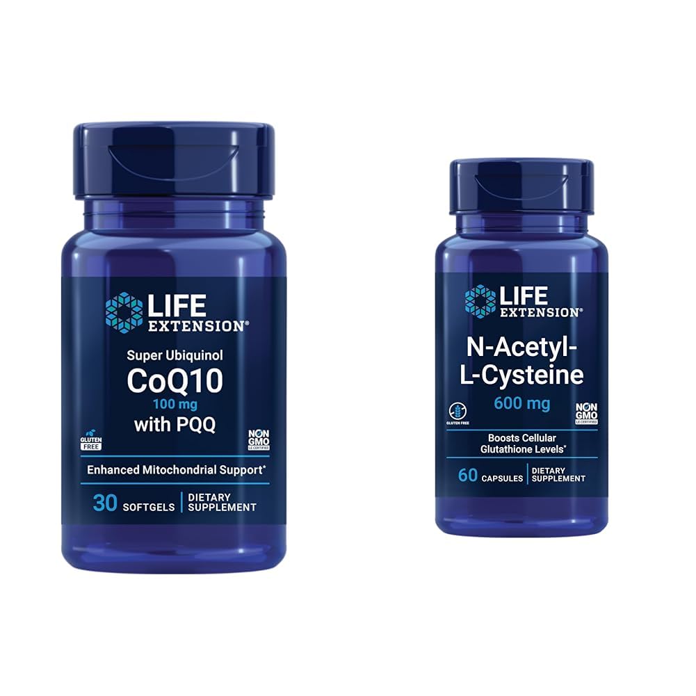 PQQ, CoQ10, PQQ & N-Acetyl-L-Cysteine (NAC), Immune, Respiratory, Liver Health를 가진 수명 연장 최고 Ubiquinol CoQ10