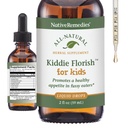 네이티브 리medies Kiddie Florish - 모든 자연 초본 보충은 Picky Eaters에서 건강한 식욕을 촉진 - 59 mL