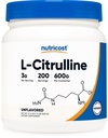 Nutricost 순수한 L-Citrulline (기초) 분말 (600 그램)