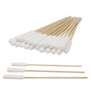 6 인치 중간과 큰 애완 동물 귀 청소 또는 메이크업 100pcs의 긴 면 Swabs