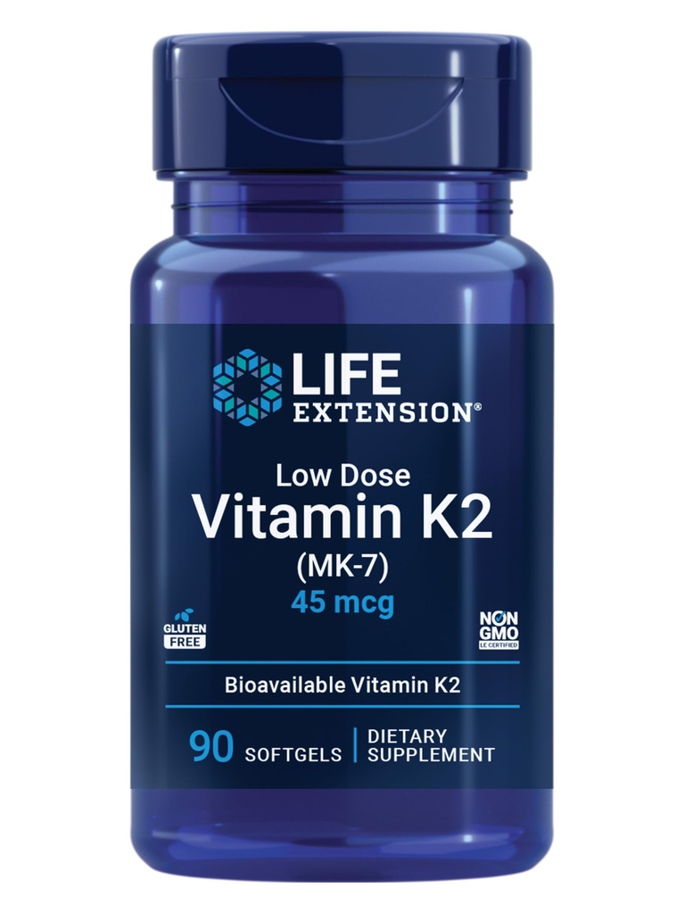 생명 연장 낮은 복용량 비타민 K2 - 지원 동맥 건강 - 비 GMO, 글루텐 - 무료 - 90 Softgels