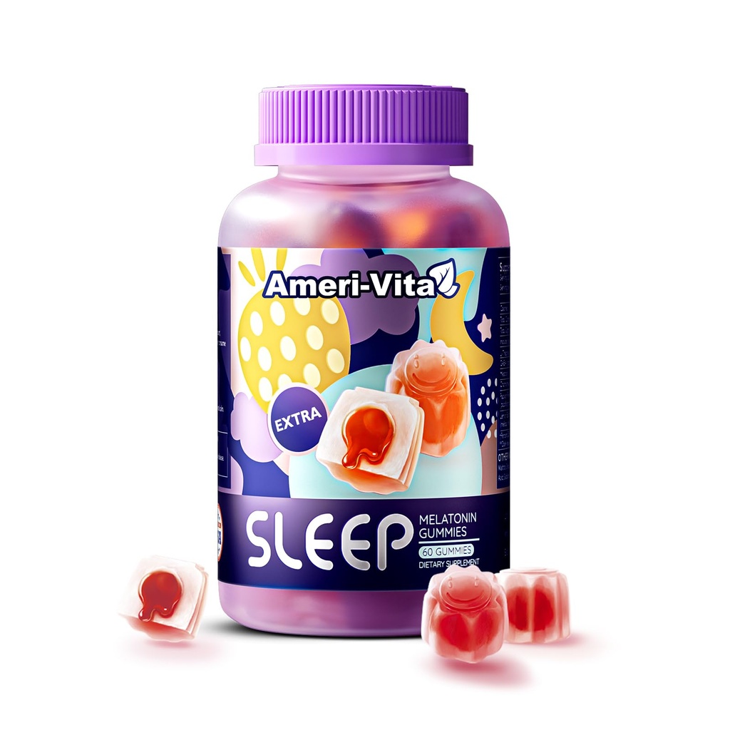 성인을위한 수면 Gummies, Melatonin 3mg, L theanine, Ashwagandha, Gluten Free, Sugar-Free, Strawberry 풍미 60 개