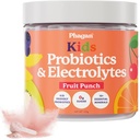 아이 Probiotic 및 Electrolytes 분말 - Hydration, Digestive 및 Immune 지원을위한 Electrolyte 분말 - Essential Minerals가있는 Probiotics - Electrolytes Powder No Sugar for Active Kids