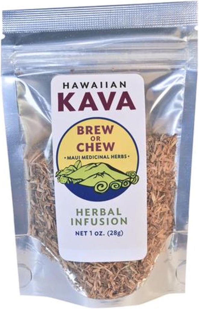하와이 Kava Brew 또는 Chew Piper Methysticum Root