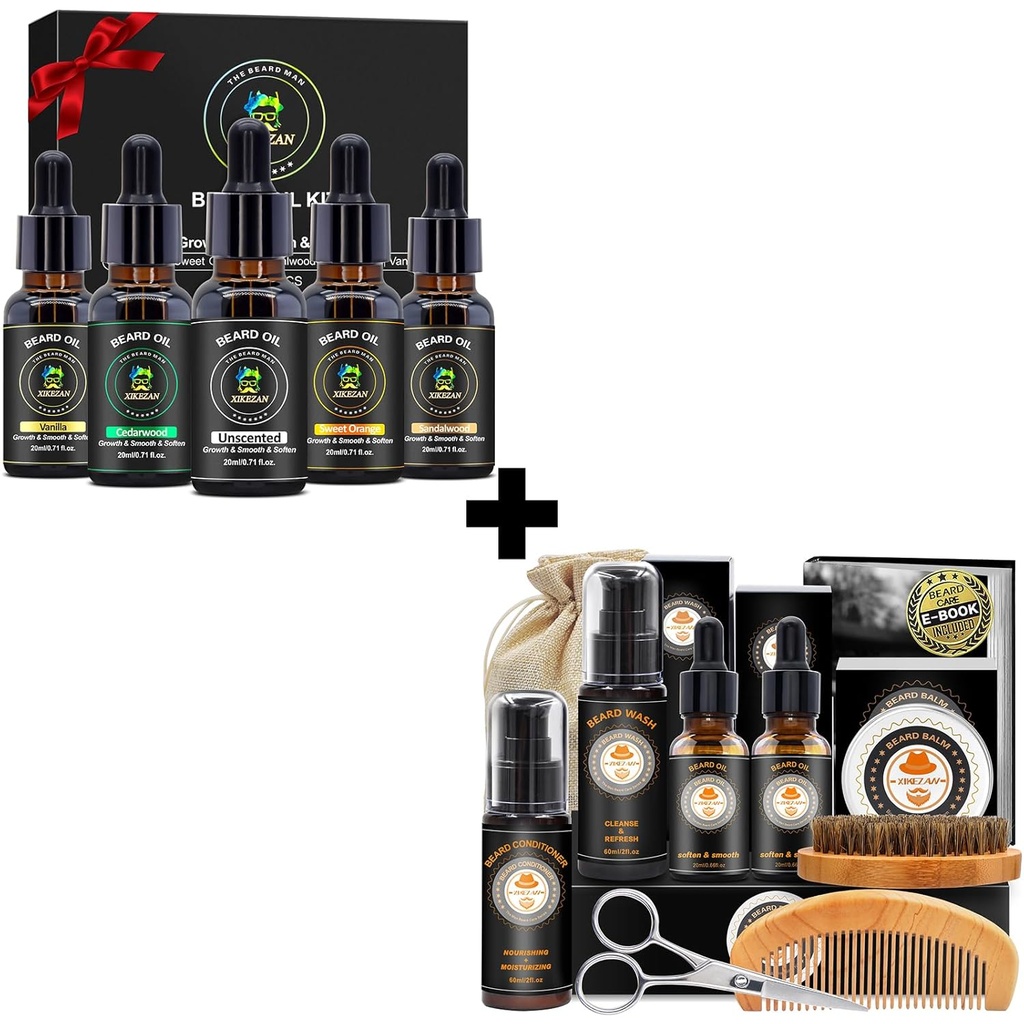 남성용 XIKEZAN 선물 w/Beard Kit 및 5 향신료