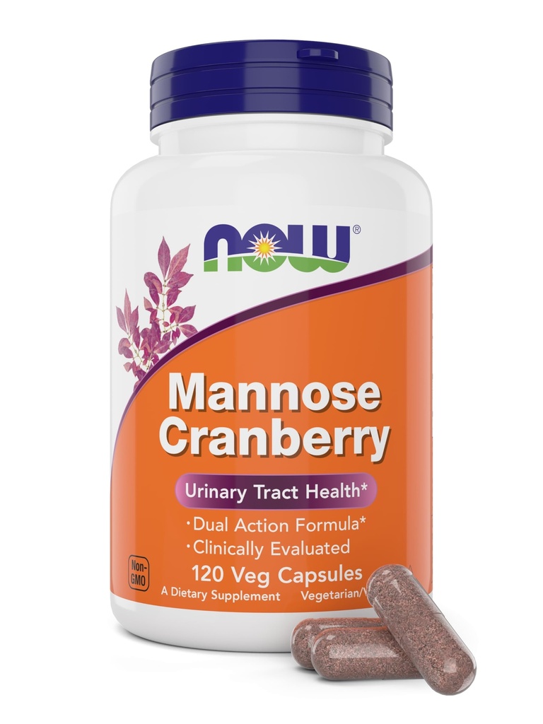 지금 음식 망토 크랜베리, 120 Veg 캡슐 - PAC - 450mg dMannose, 250mg 전체 크랜베리 - Bladder Cleanse 및 Urinary Tract Health * - Vegan 친절한 보충교재, 비 GMO