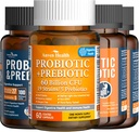 전체 가족을위한 최선의 Gut 건강 번들 : 100 억 Probiotics & Gut Digestive & Immune 건강 丨 4 팩을위한 60 억 Probiotics