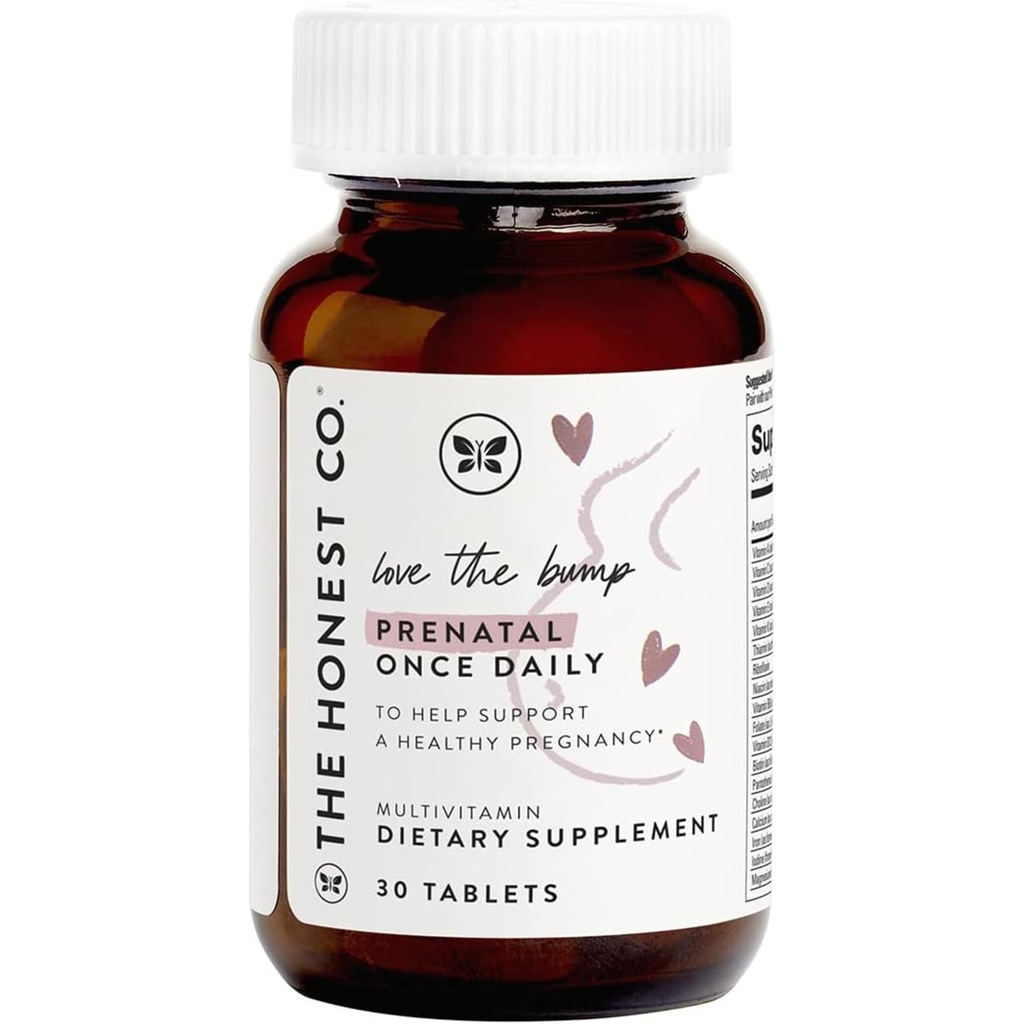 정직한 회사는 Bump Prenatal를 한 번 매일 보충 NSF는 비 GMO Multivitamin 30 조사 정제를 증명했습니다