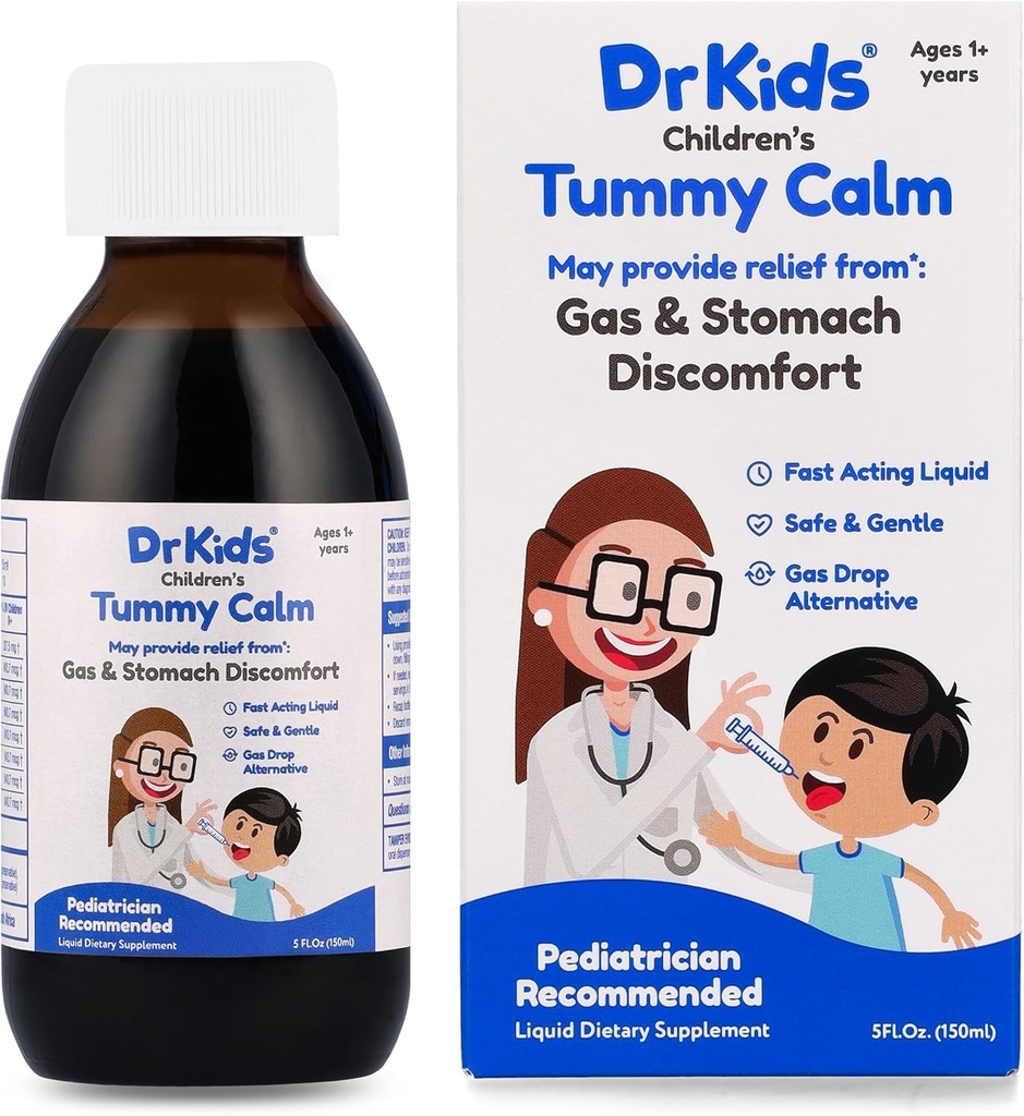 Colic Calm 브랜드의 Tummy Calm - Gas Relief & Upset Stomach Support, Newborns & Kids, Safe & Gentle Oral Solution, Natural Constipation Relief, 5 Fl Oz (Pack of 1) 용 대체 가스 드롭