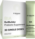 소화 건강 및 면역 시스템 지원을위한 Prebiotics – 규정식 섬유, 산화 방지제 및 과트 배리어 강도 및 과트 미생물 균형을위한 슈퍼 푸드 | 30 일 공급 | Codex Labs BIA GutBuilder