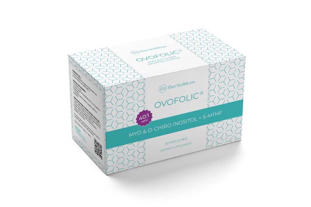 Ovofolic Inositol 보충교재 - Myo-Inositol와 D-Chiro Inositol 플러스 활동적인 Folate 이상 40:1 비율 - 30의 향낭